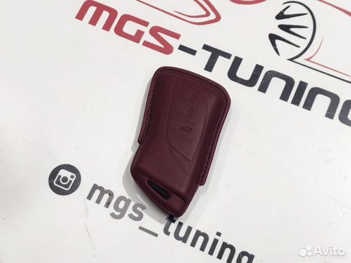 Чехол для ключа Lexus нового образца бордовый
