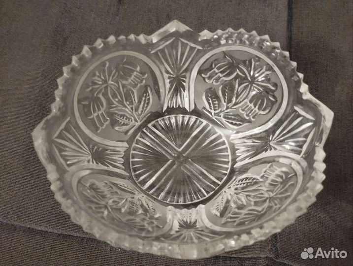 Ваза хрустальная СССР, 2 шт