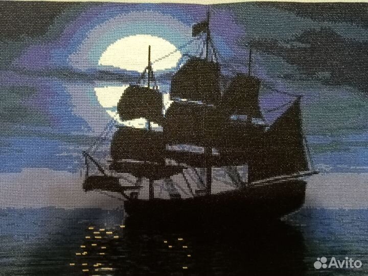 Вышитая картина Каравелла Золотое руно