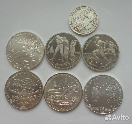 Олимпиада-80 5-рублей(серебро) и другие