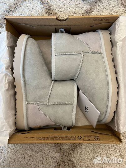 Угги Женские Ugg Classic Mini II Grey-Violet