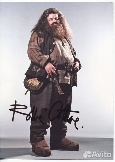 Автограф: Робби Колтрейн. 