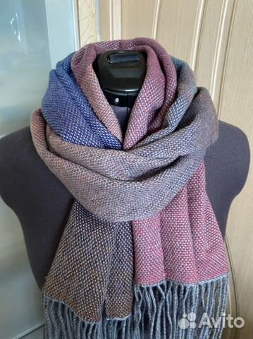 Шарф тканый ручной работы
