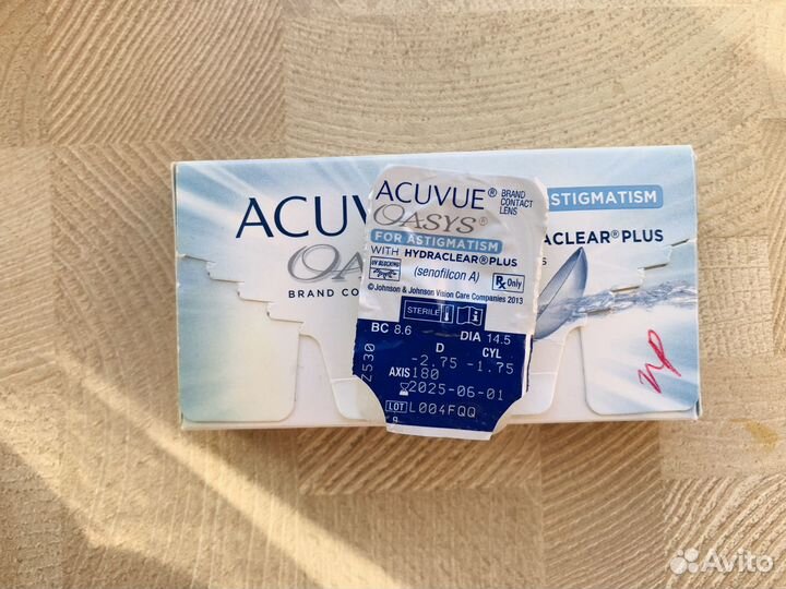 Линзы контактные acuvue oasys астигматизм