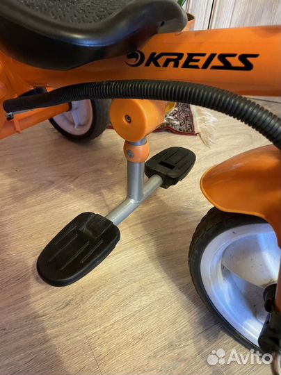 Трёхколёсный велосипед Kreiss с ручкой