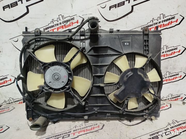 Радиатор двигателя mitsubishi 4G69 grandis NA4W атм мтм без трубок MR993566 RE485Z