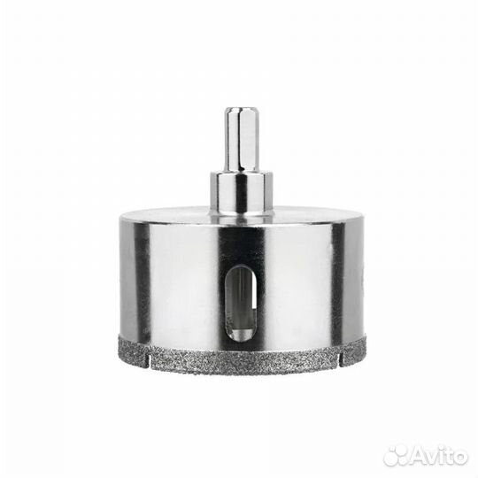 Коронка алмазная 70 мм по стеклу и керамике с цент