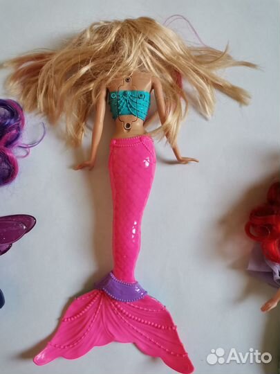 Игрушки для купания радужная русалка,черепаха,пони