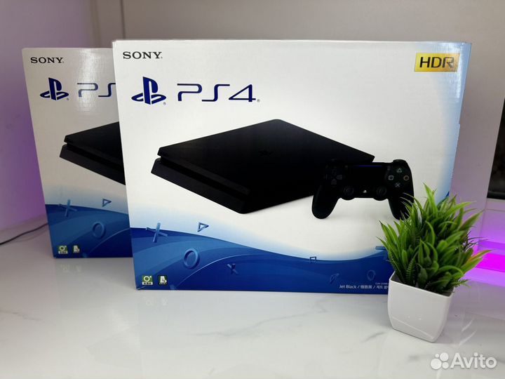 Sony PS4 slim 1 тб как новая. Гарантия 12 мес