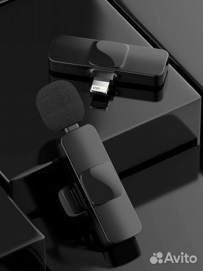 Петличный беспроводной микрофон для iPhone Android