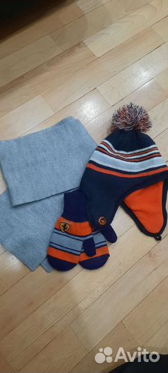 Комплект шапка,шарф,варежки