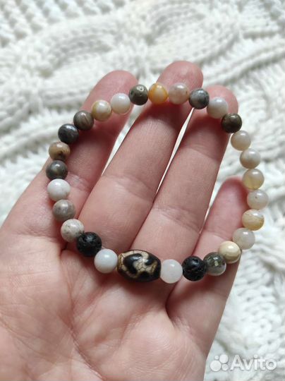 Браслеты из Бамбукового агата