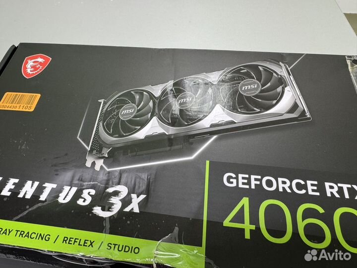 RTX 4060 ventus 3X OC MSI новая