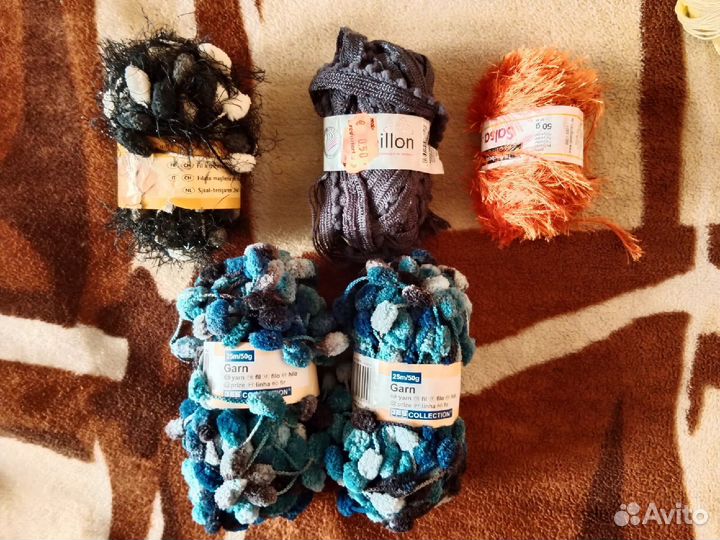 Пакетом разная европейская новая пряжа,цена за всё