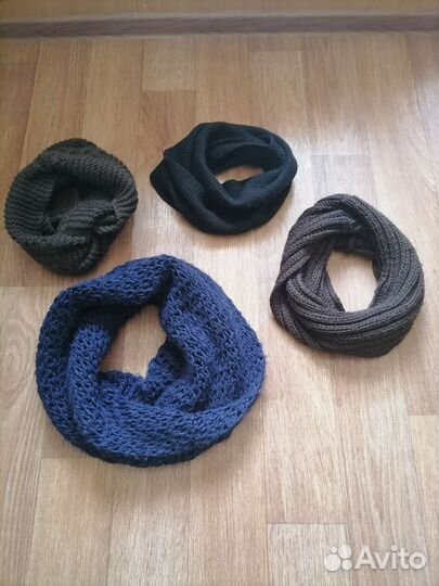 Шапка шарф варежки снуд