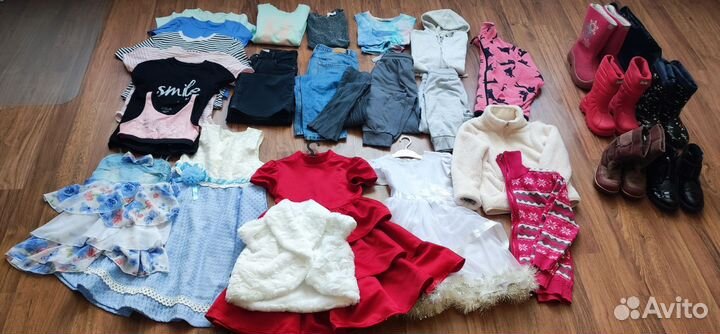 Детские вещи пакетом на девочку 122-158