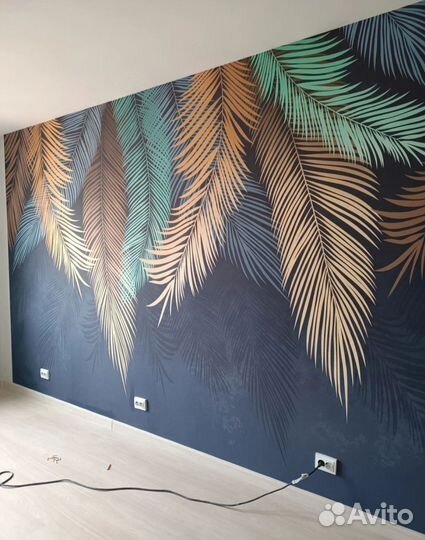 Услуги поклейка обоев