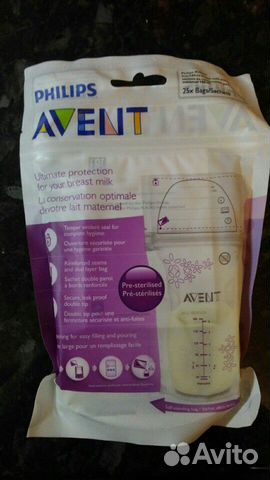 Пакеты для хранения грудного молока avent