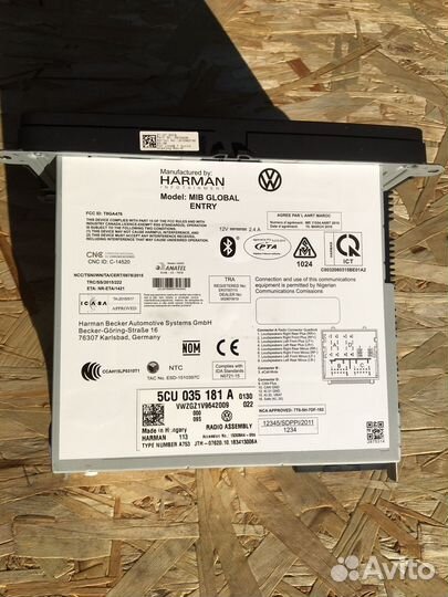 RCD 140G harman + переходник pq35