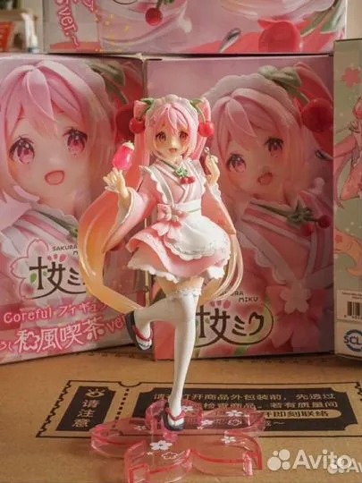 Аниме фигурка Sakura Miku Wafuu Kissa Ver