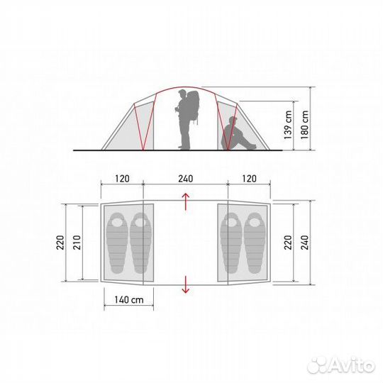 Палатка автомат Norfin salmon 4 NF
