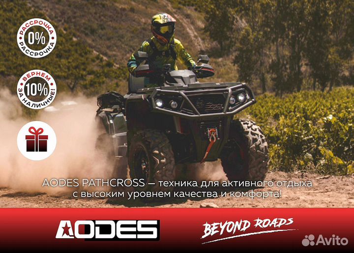 Квадроцикл aodes pathcross 1000 MUD XE одноместный