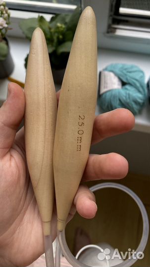 Бамбуковые спицы круговые 25 мм