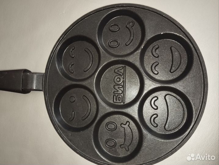 Сковорода для оладушек смайликов