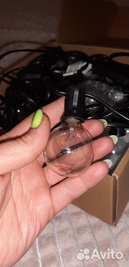 Гирлянда уличная с лампочками