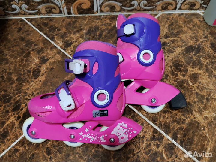 Роликовые коньки детские раздвижные 26-28