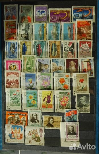 Чистые марки СССР 1960-1991, РФ 1992-1995