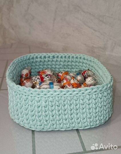 Корзина из шнура