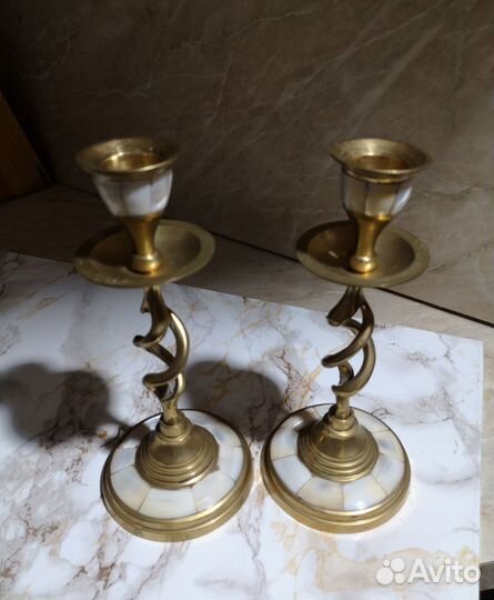 Подсвечники латунь индия