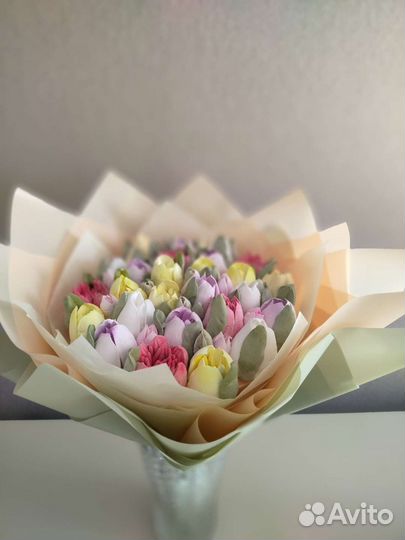 Зефирные букеты и композиции на заказ