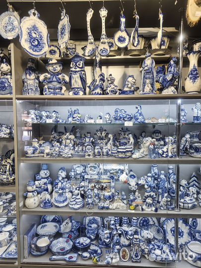 Тарелки столовые гжель