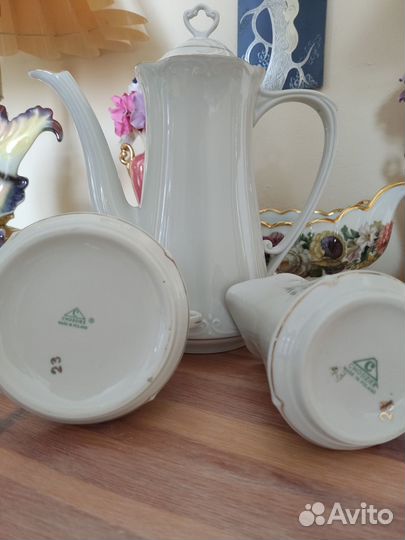 Кофейный сервиз кофейник молочник сахарница