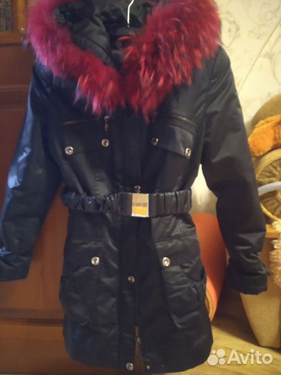 Пуховик, ботинки 36