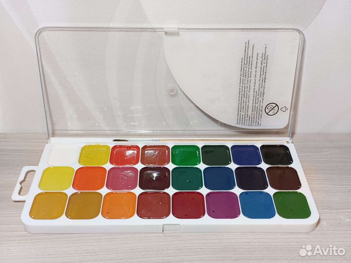 Акварельные краски медовые