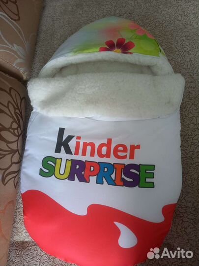 Конверт для новорожденного на овчине