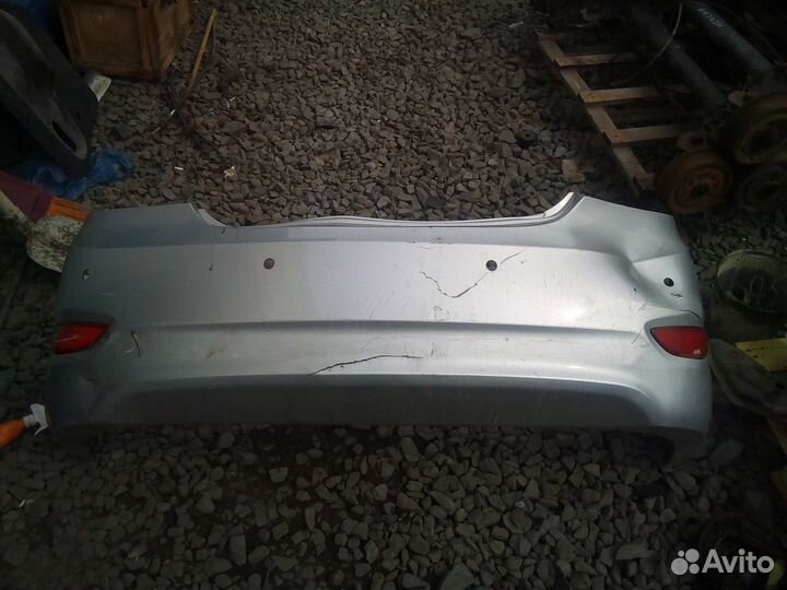 Бампер задний под парктроник Hyundai Solaris 10-14