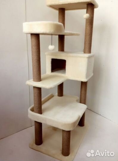 Крутой комплекс для крупных кошек с лежанками высота 185 см. (152) с доставкой