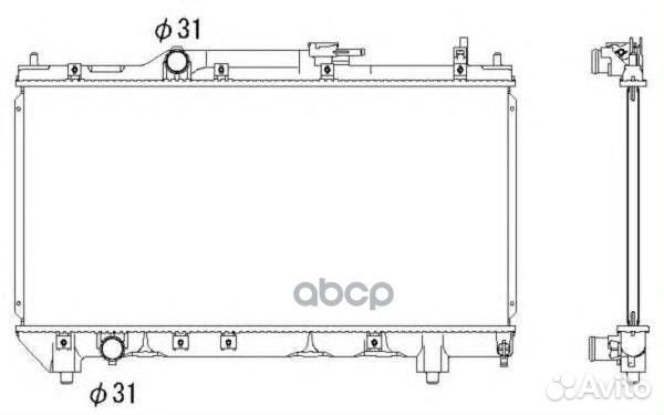 NRF 53266 радиатор системы охлаждения/ Toyota