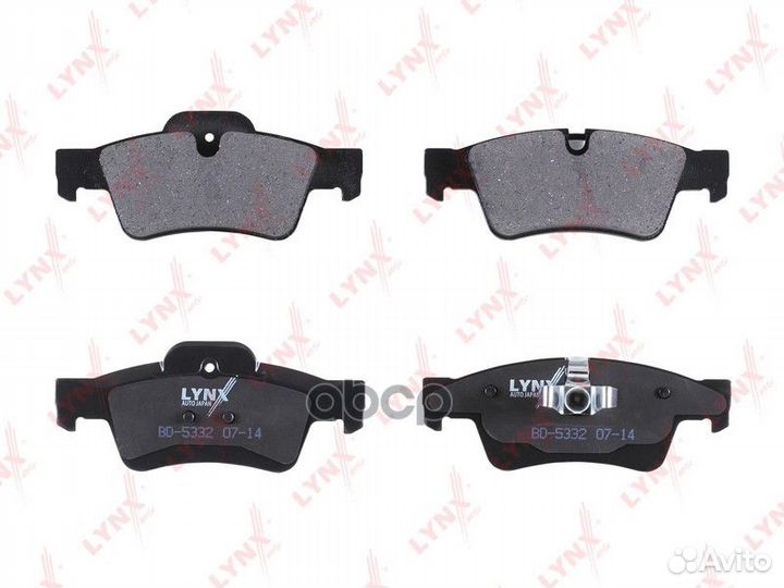 Колодки тормозные дисковые зад BD5332 lynxauto