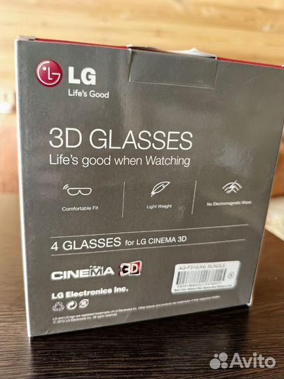 3D очки для телевизора lg 3D glasses lg