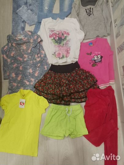 Детские вещи пакетом для девочек на 6-7 лет
