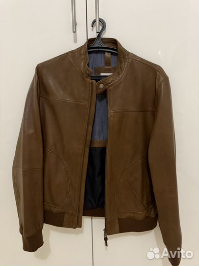 Кожаная куртка Mango размер М