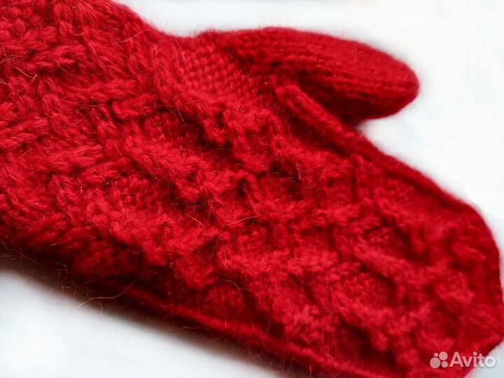 Варежки спицами