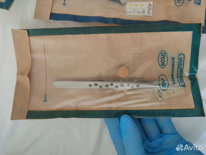 Пинцет для наращивания, для бровей