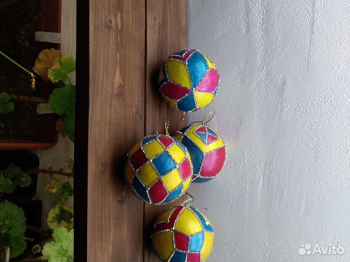 Елочные игрушки ручной работы