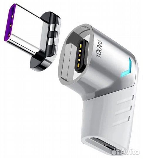 Магнитный адаптер переходник deppa USB-С - USB-C